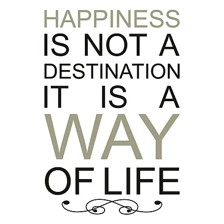 Vinilo de pared Happiness is a way