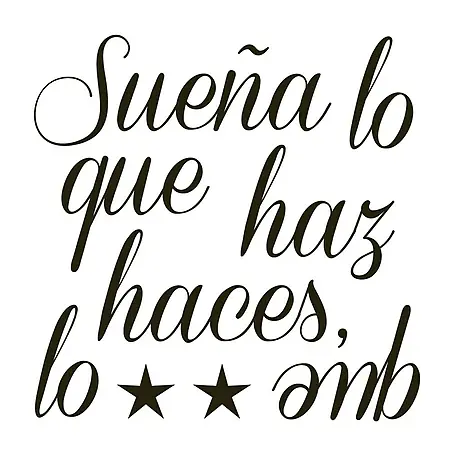 Adhesivos decorativos Texto sueña
