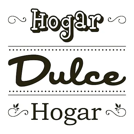 Adhesivos decorativos texto Hogar Dulce Hogar