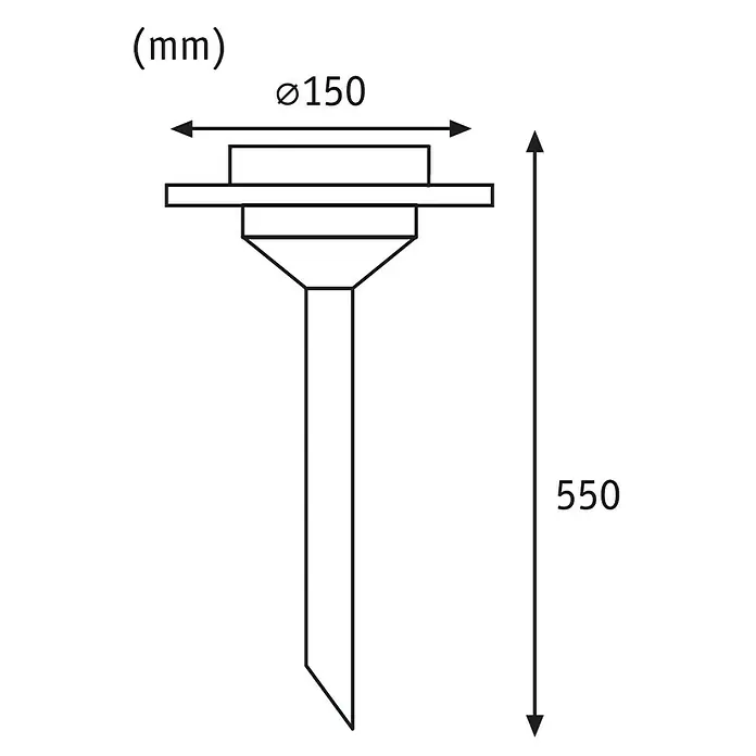 Paulmann Special Line Solarleuchte Ufo - Edelstahl, Höhe: 55 cm, LED