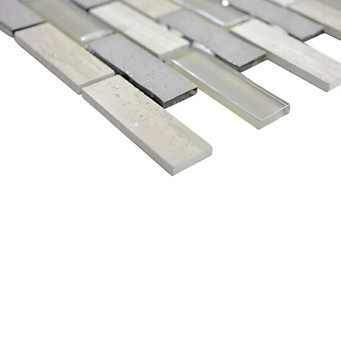 Selbstklebemosaik SAM 4CMIL1 - 29,8 x 30,4 cm, Glas, Grau