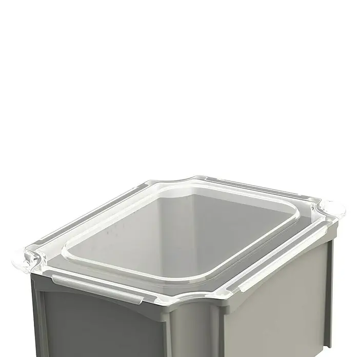 Surplus Systems Deckel 1/8 - Passend für: Surplus Systems Boxen-Einsatz, L x B x H: 179 x 139 x 15 mm, Transparent - Vorderansicht
