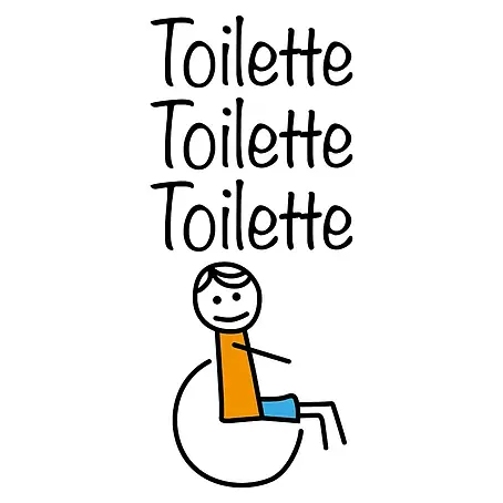 Adhesivos decorativos Toilette Drawings