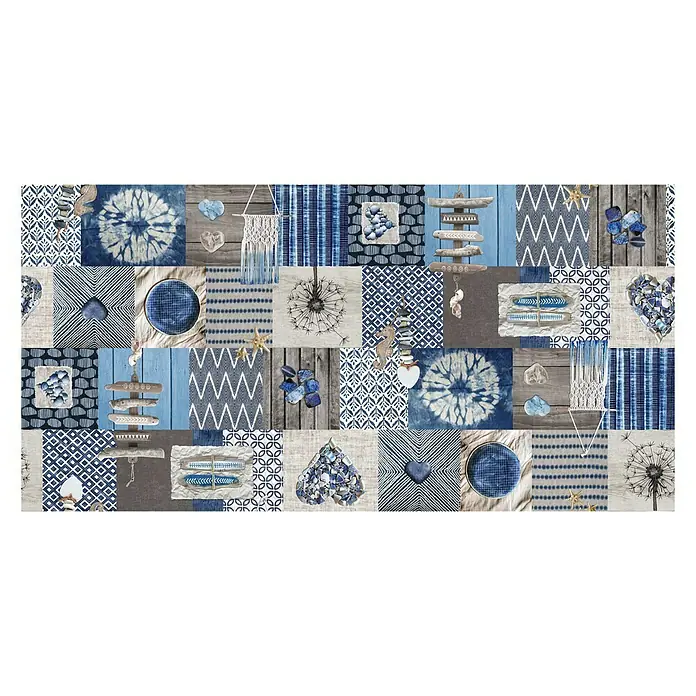 Mantel para mesa a metros Manhattan Sidney - Ancho: 140 cm, Azul