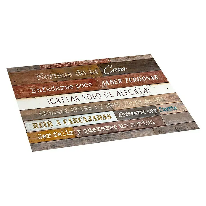 Alfombra de vinilo Croma Normas - Multicolor, 75 x 45 cm