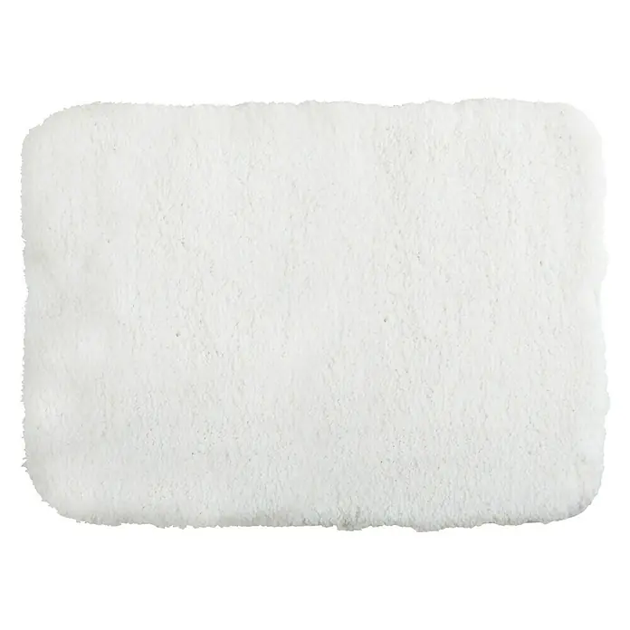 MSV Alfombra para baño Douceur - 50 x 70 cm, Blanco