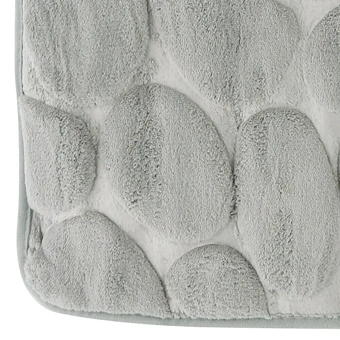 MSV Alfombra para baño Piedras - 40 x 60 cm, Gris