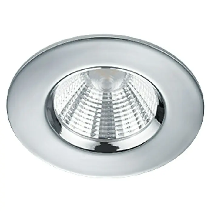 Trio Lighting Foco LED empotrable Zagros - 5,5 W, Color de luz: Blanco cálido, Diámetro: 8,5 cm, Cromo
