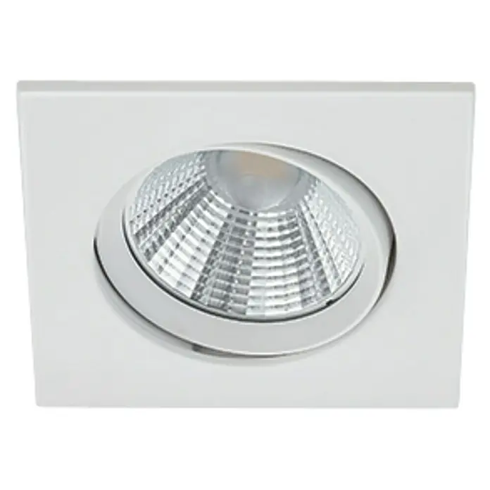 Trio Lighting Foco LED empotrable Pamir cuadrado - 5,5 W, Color de luz: Blanco cálido, Blanco
