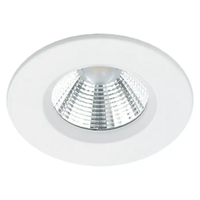 Trio Lighting Foco LED empotrable Zagros - 5,5 W, Color de luz: Blanco cálido, Diámetro: 8,5 cm, Blanco