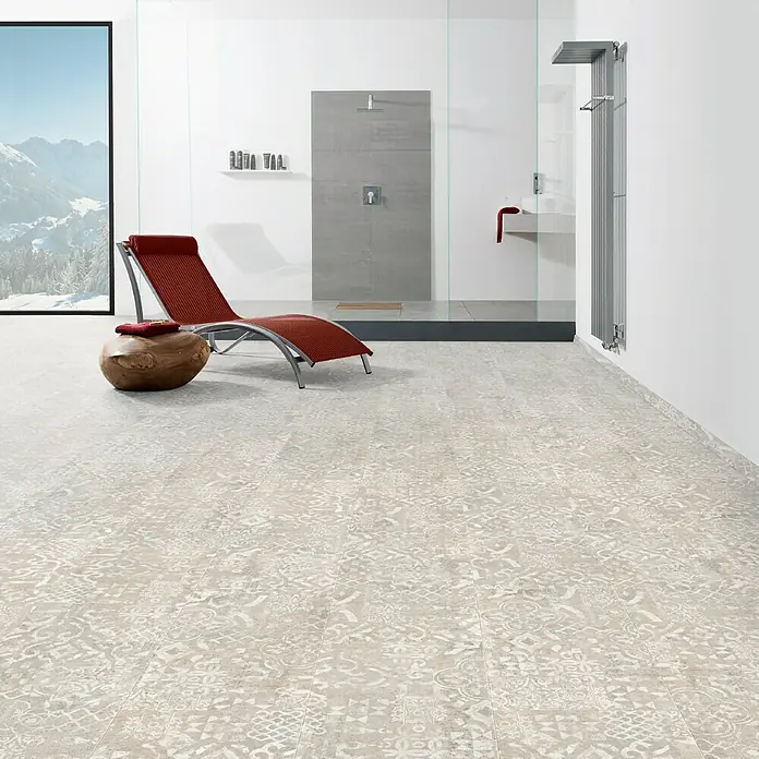 Living by Haro Designboden HydroStar Finca Azulejo Crema - 631 x 313 x 6,5 mm, Fliesenoptik - Stimmungsaufnahme