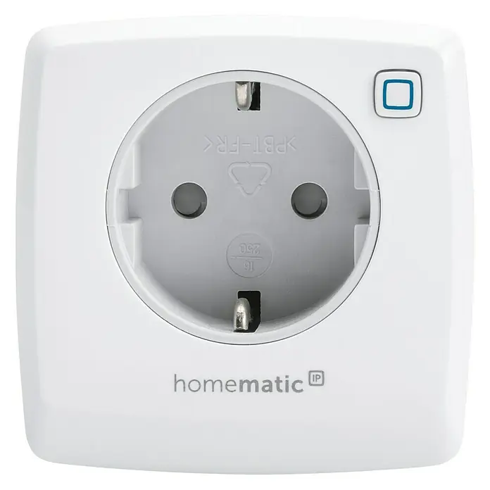 Homematic IP Funksteckdose Phasenabschnittdimmer - Weiß, 230 V/50 Hz - Vorderansicht