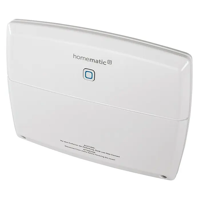 Homematic IP Steuerzentrale Multi IO Box - Weiß, 3,4 x 19,9 x 15,6 cm - Linke Seitenansicht