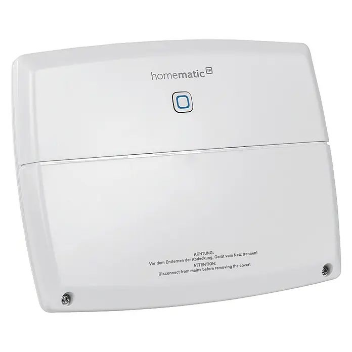 Homematic IP Steuerzentrale Multi IO Box - Weiß, 3,4 x 19,9 x 15,6 cm - Rechte Seitenansicht