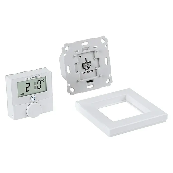 Homematic IP Funk-Raumthermostat HmIP-BWTH - Netzbetrieben, 230 V/50 Hz, 54 x 86 x 86 mm - Detailaufnahme