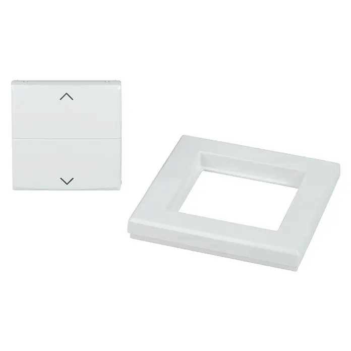 Homematic IP Taster Wippe HmIP-BRA - Mit Pfeilen, Weiß, 16 x 86 x 86 mm - Detailaufnahme