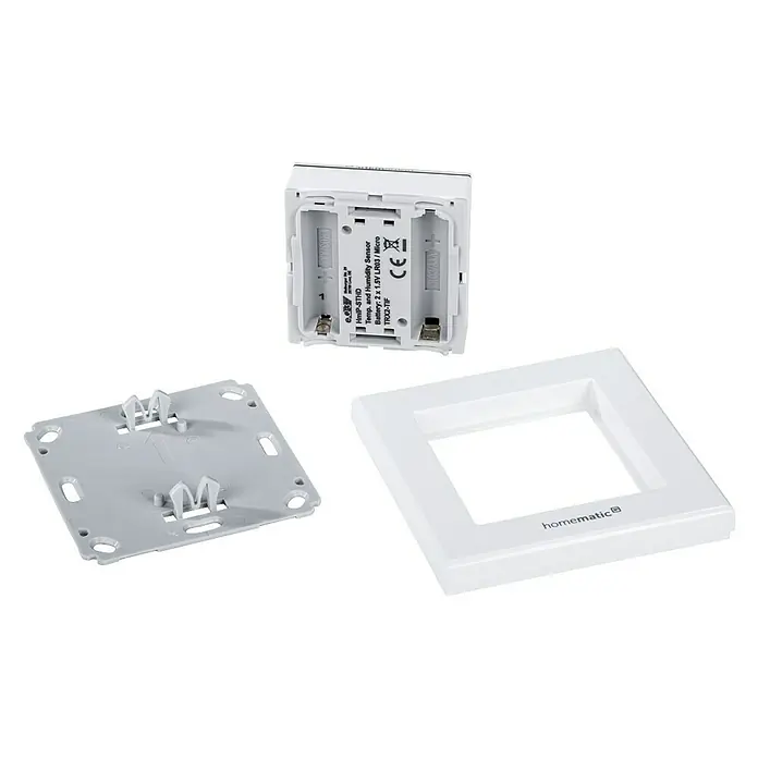 Homematic IP Funk-Temperatursensor HmIP-STHD - Weiß, 25 x 86 x 86 mm, Batteriebetrieben, Display - Detailaufnahme