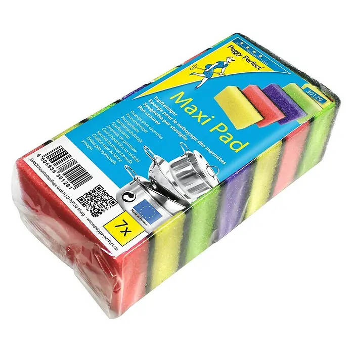Schuurspons Peggy Perfect - 10,5 x 8 x 3 cm, 7 stk.