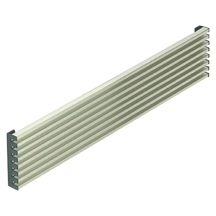 Rejilla de ventilación - Ancho: 59,8 cm, Inoxidable