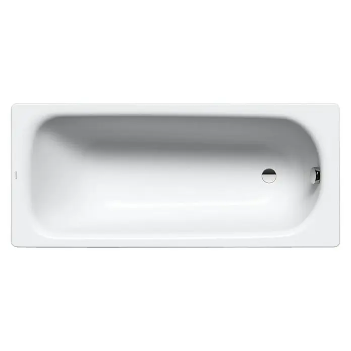 Kaldewei Badewanne Saniform 374 - 175 x 75 cm, Stahl-Email, Alpinweiß - Vorderansicht