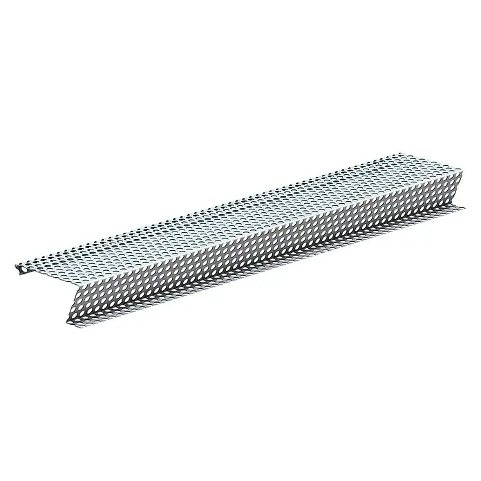 Sarei Laubstop - Länge: 1,25 m, Passend für: Dachrinnen mit Nennweite 100 mm - Linke Seitenansicht