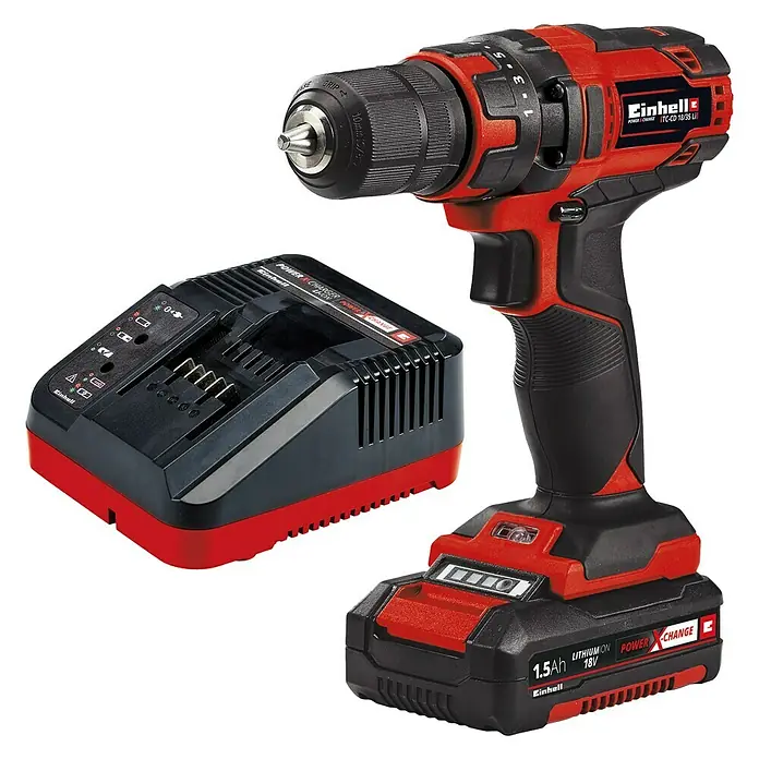 Bosch Akku-Bohrschrauber TC-CD 18/35 Li Kit - 18 V, 1,5 Ah, Leerlaufdrehzahl: 0 U/min - 550 U/min