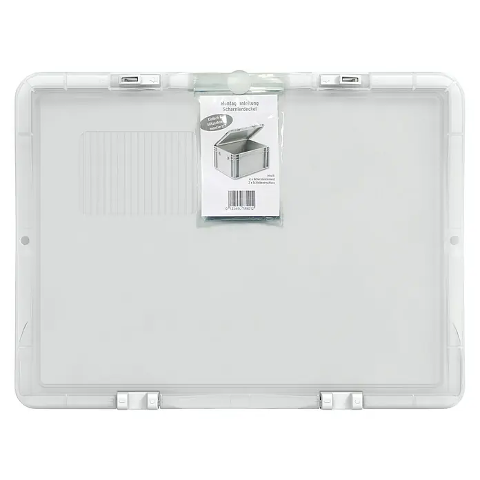 Surplus Systems Deckel - Passend für: Surplus Systems Euronormbox 60 x 40 cm, L x B: 60 x 40 cm, Polypropylen, Transparent - Ansicht von oben