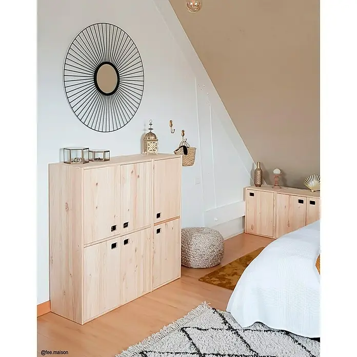 Astigarraga Dinamic Schrank - L x B x H: 33 x 37,3 x 105,4 cm, Kiefernholz