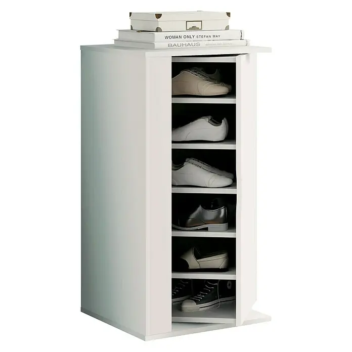 Muebles Pitarch Zapatero Naia - L x An x Al: 47 x 47 x 90 cm, Blanco