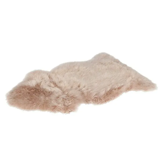 Dekorativna janjeća koža - Bež boje, Duljina: 90 cm