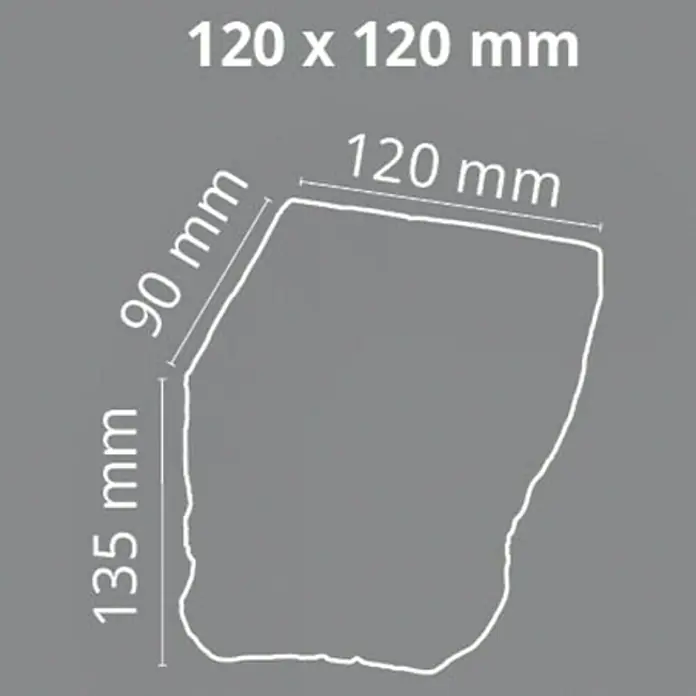 Dekoelement - Konsole, Hellbraun, 9 x 12 x 13,5 cm - Vorderansicht