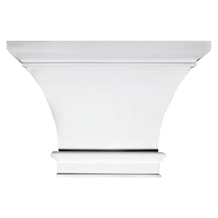 Wandelement Pilaster-Kopf HKP 15 G - 32,2 x 22 x 9,5 cm, Expandiertes Polystyrol (EPS) - Vorderansicht