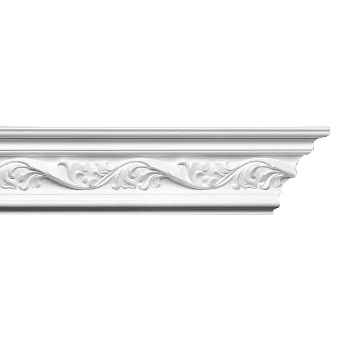 Zierprofil Prestige Andrea - L x B x H: 200 x 7,5 x 13 cm, Expandiertes Polystyrol (EPS) - Vorderansicht