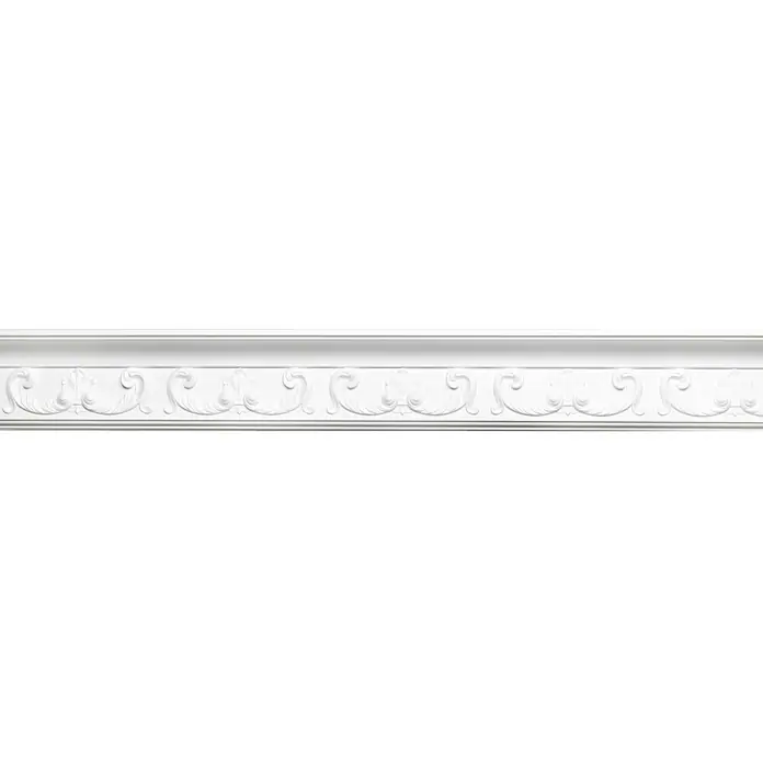 Zierprofil Prestige Isabell - 200 x 8 x 13 cm, Expandiertes Polystyrol (EPS) - Vorderansicht