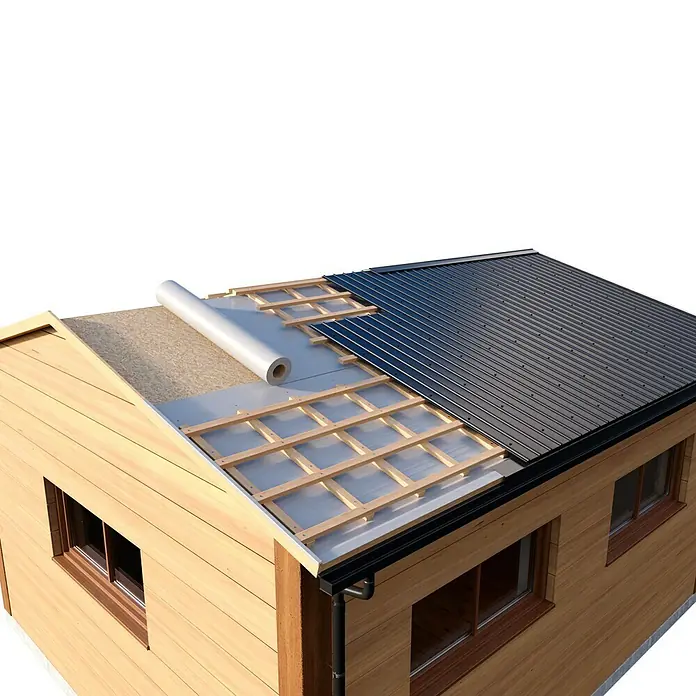 Dachblech Schwallblech MetDach - 120 cm x 90,5 cm x 0,4 mm, Grau - Stimmungsaufnahme