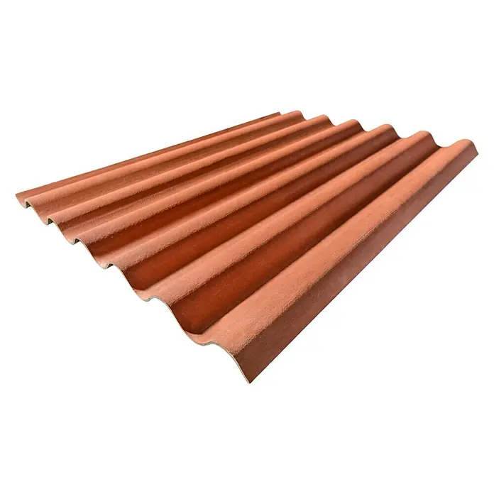 Euronit Placa de fibrocemento Granonda Go 177 - 3 m x 1,1 m x 6,5 mm, Terracota
