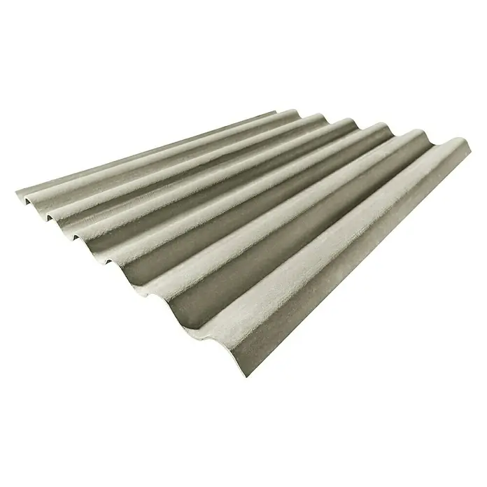 Euronit Placa de fibrocemento Granonda Go 177 - 3 m x 1,1 m x 6,5 mm, Gris
