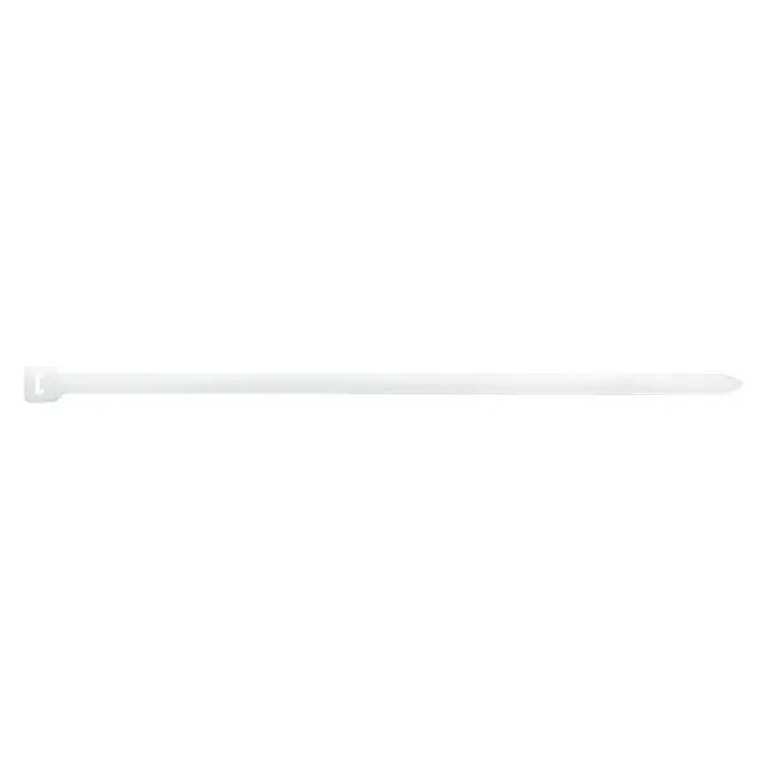 Index Bridas para cables de Nylon - Blanco, L x An: 370 x 7,6 mm, 100 uds.