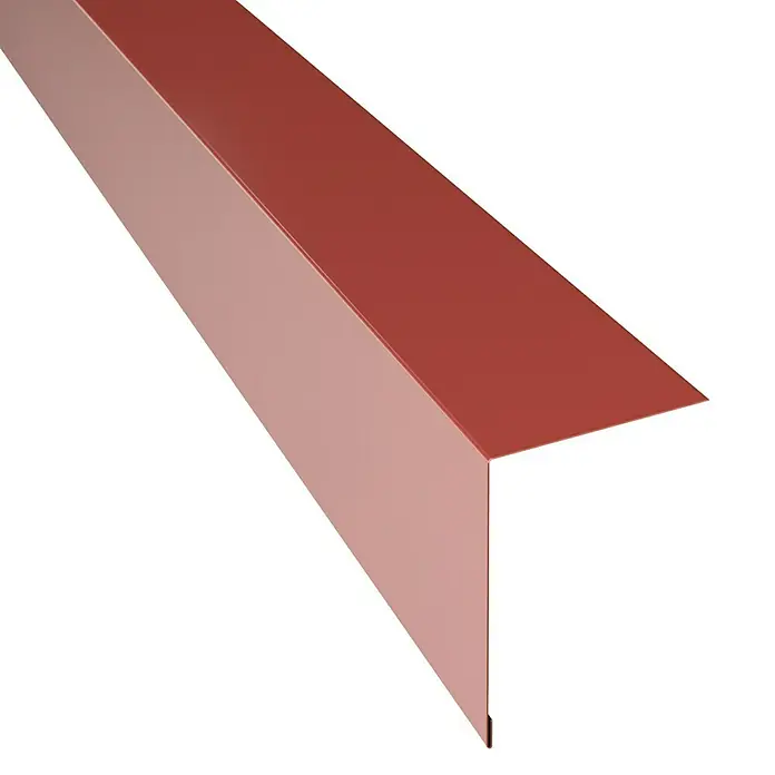 Probau Schürze für Dachrinne - Terrakotta, 100 x 10,8 cm, Stahl - Vorderansicht
