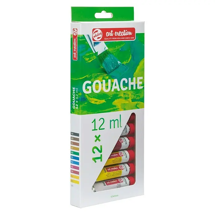 Talens Art Creation Pintura gouache Set - Multicolor, 12 ml, 12 ud., Tubo