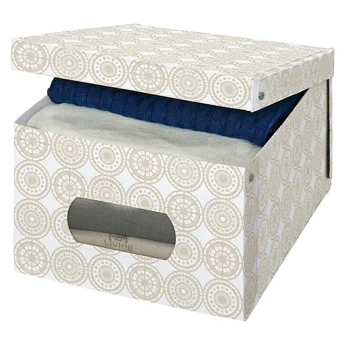 Caja para ropa Ella L - 50 x 39 x 24 cm, Vinilo