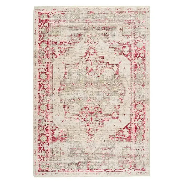 Kayoom Kurzflorteppich Baroque - Bunt, 230 x 160 cm, 100 % Polyester - Ansicht von oben