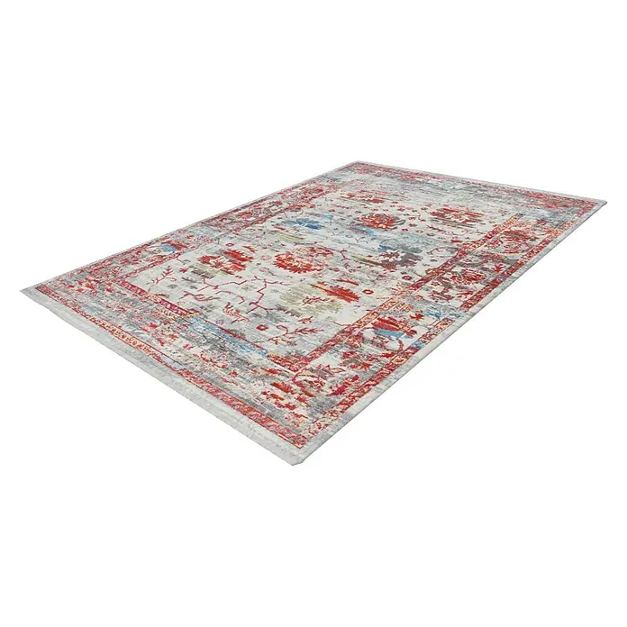 Kayoom Kurzflorteppich Antigua II - Bunt, 150 x 80 cm, 100 % Polyester - Rechte Seitenansicht