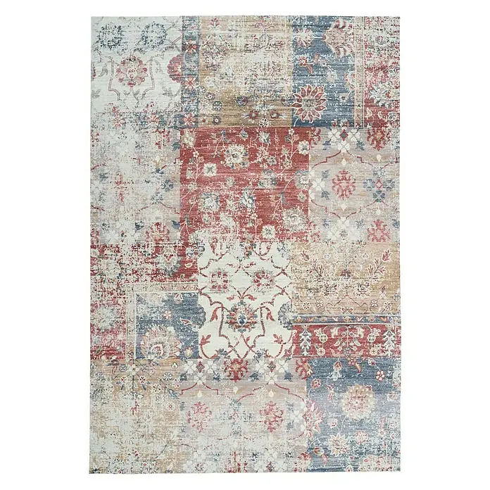Kayoom Kurzflorteppich Indiana - Multi, 150 x 80 cm, 100 % Baumwolle - Ansicht von oben