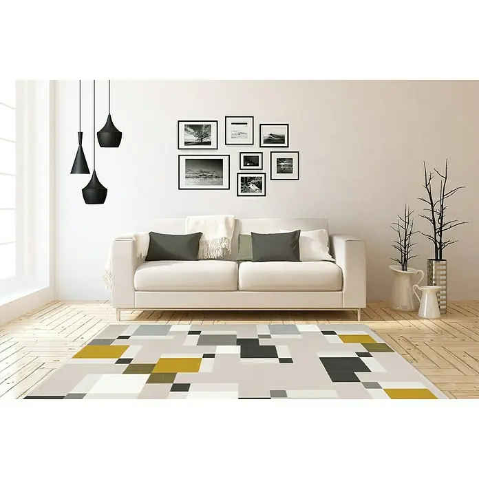 Kayoom Kurzflorteppich Esperanto - Multi, 290 x 200 cm, 100 % Polypropylen - Stimmungsaufnahme
