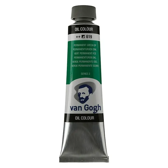 Talens Van Gogh Pintura al óleo verde permamente oscuro - 40 ml, Tubo