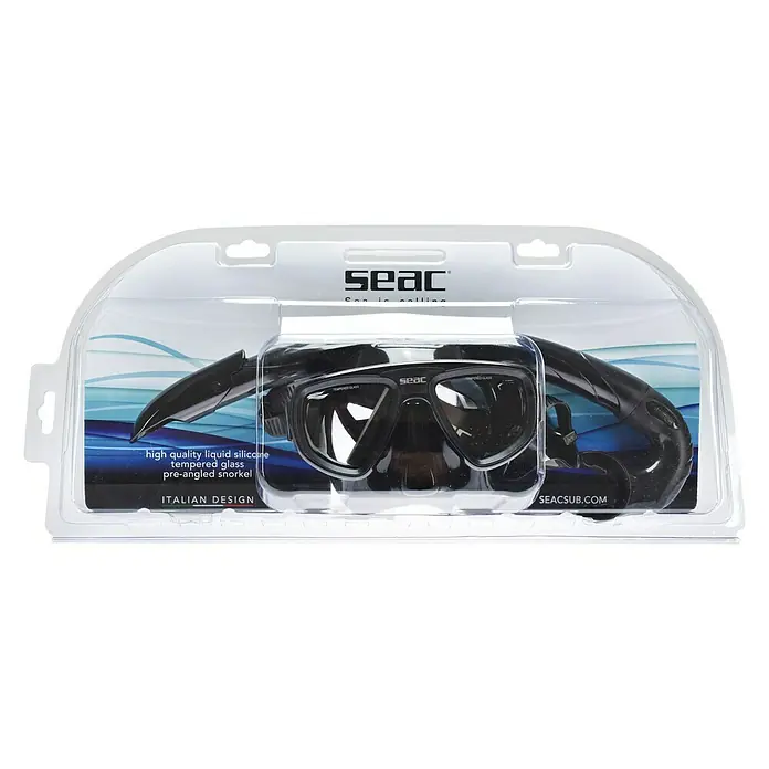 Seac Sub Set de buceo Extreme - Silicona, Negro
