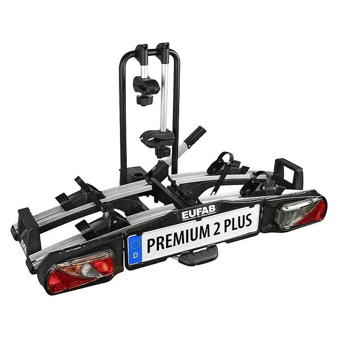 Eufab Fahrradträger Premium II Plus - Geeignet für: E-Bikes, Traglast: 60 kg - Vorderansicht