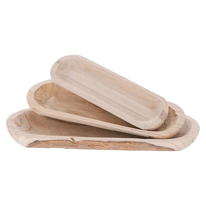 Holzschale Oval - L, Holz
