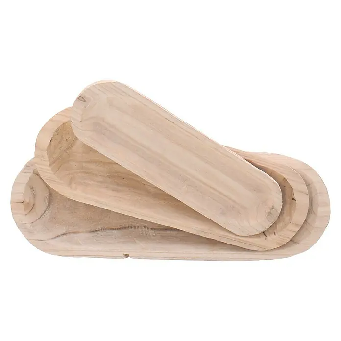 Holzschale Oval - L, Holz
